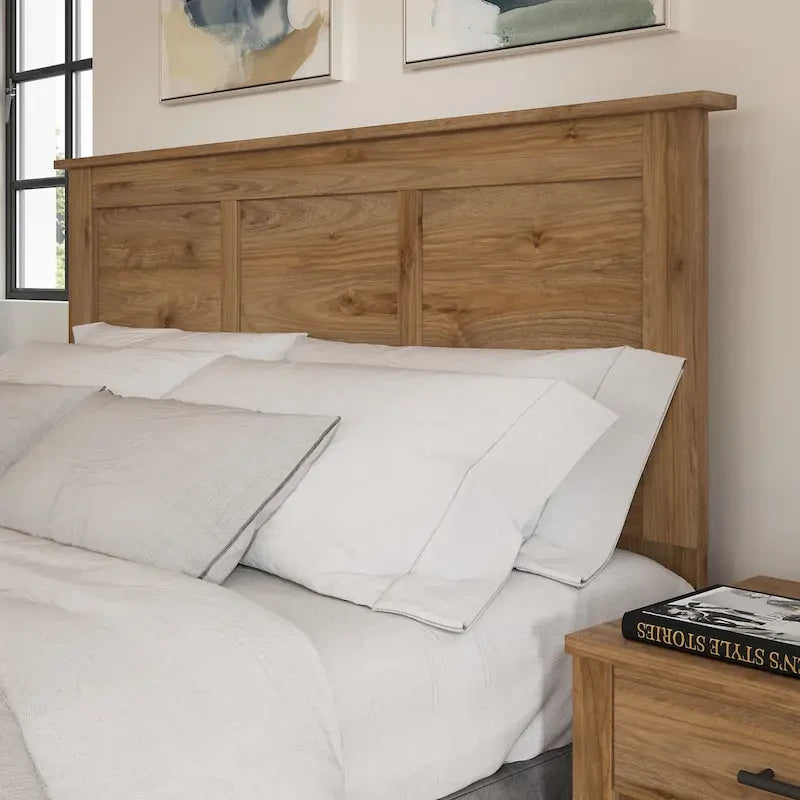 Laminierte Kopfstütze aus Holzwerkstoff, Doppel-/Queensize, höhenverstellbar, 165 cm B