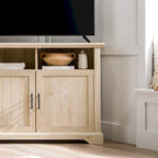 MDF- und Laminat-Eck-TV-Ständer mit gerillten Türen 44"B x 16"T x 32"H