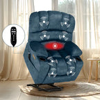 Fabrik- & Kunstleder-Sessel mit elektrischer Aufstehhilfe, Massage und Heizung 94 cm B x 86 cm T x 107 cm H