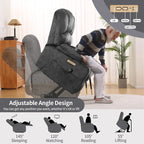 Fabrik- & Kunstleder-Sessel mit elektrischer Aufstehhilfe, Massage und Heizung 94 cm B x 86 cm T x 107 cm H