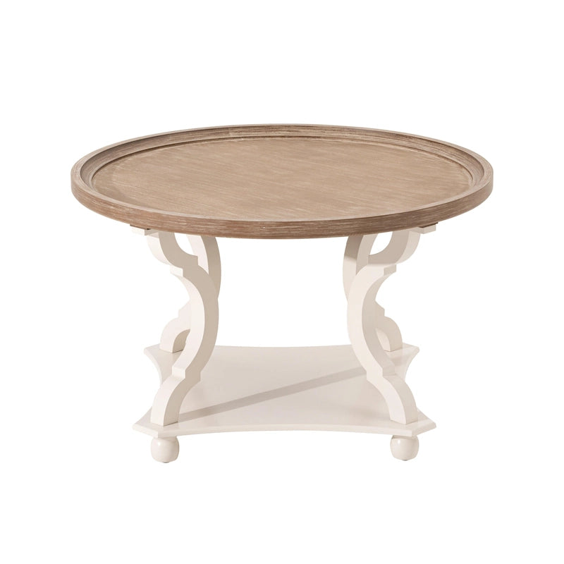 Rechteckiger Couchtisch aus MDF mit Tablettplatte und unterer Ablage