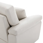 Kunstleder-Dreisitzer-Sofa mit hoher Rückenlehne und gepolsterten Armlehnen 210 cm B x 82,5 cm T x 96,5 cm H