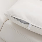 Kunstleder-Dreisitzer-Sofa mit hoher Rückenlehne und gepolsterten Armlehnen 210 cm B x 82,5 cm T x 96,5 cm H