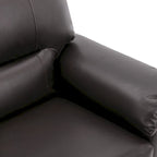 Kunstleder-Dreisitzer-Sofa mit hoher Rückenlehne und gepolsterten Armlehnen 210 cm B x 82,5 cm T x 96,5 cm H