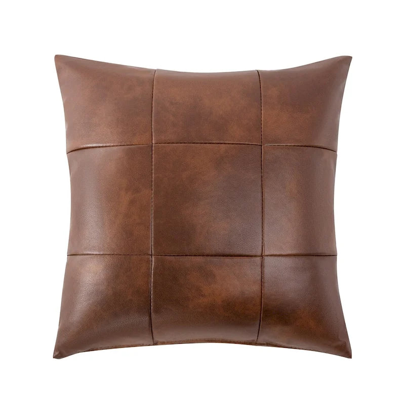 Kunstleder-Dreisitzer-Sofa mit hoher Rückenlehne und gepolsterten Armlehnen 210 cm B x 82,5 cm T x 96,5 cm H