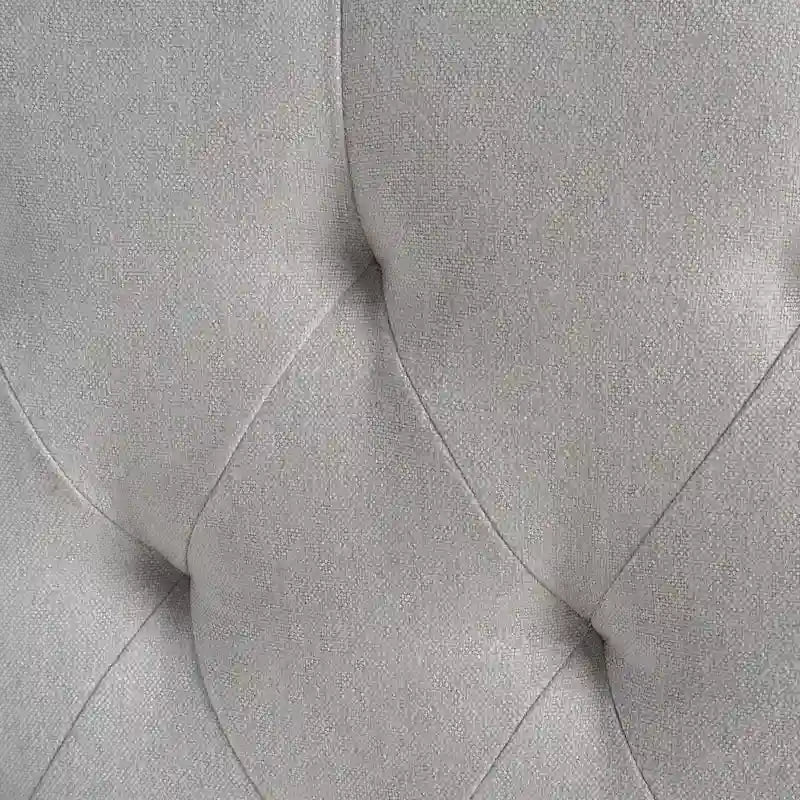 Stoffbezogenes Doppel-/Queensize-Kopfteil mit Rautensteppung und Nagelbesatz
