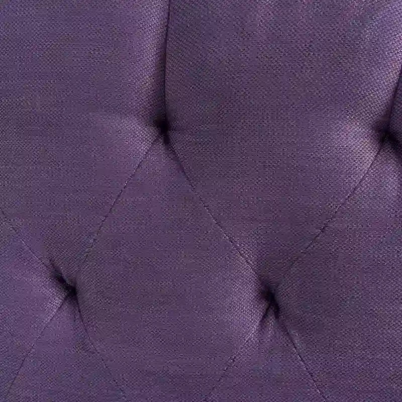 Stoffbezogenes Doppel-/Queensize-Kopfteil mit Rautensteppung und Nagelbesatz