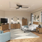 Kommode, MDF & Laminat, 6 Schubladen mit kugelgelagerten Auszügen, 150,6 cm B x 41,9 cm T x 85,9 cm H