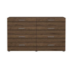 Doppelte Kommode aus Holzwerkstoff mit 8 Schubladen 140 cm B x 40 cm T x 81,7 cm H