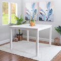 Akazie Echtholzfurnier Quadratischer Esstisch in Thekenhöhe 122 cm B x 122 cm T x 91 cm H
