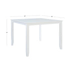 Akazie Echtholzfurnier Quadratischer Esstisch in Thekenhöhe 122 cm B x 122 cm T x 91 cm H