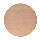 Runder Couchtisch aus Kautschukholzfurnier mit fester Ablage, 91,4 cm Durchmesser x 45,7 cm H