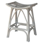 Rattan-Barhocker mit Sattelsitz, 61 cm Sitzhöhe