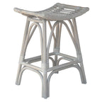 Rattan-Barhocker mit Sattelsitz, 61 cm Sitzhöhe