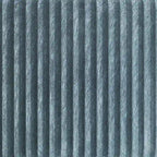 Zweisitzer-Liebessofa aus Samt-Polyester und Metall mit vertikalem Rückenlehnen-Detail 132 cm B x 78,5 cm T x 79 cm H