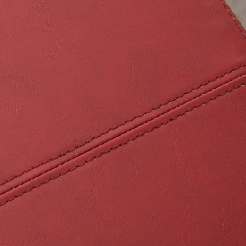 Ottomane aus Kunstleder und Massivholz, rechteckig, 127,8 cm B x 44,5 cm T x 45,7 cm H
