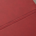 Ottomane aus Kunstleder und Massivholz, rechteckig, 127,8 cm B x 44,5 cm T x 45,7 cm H