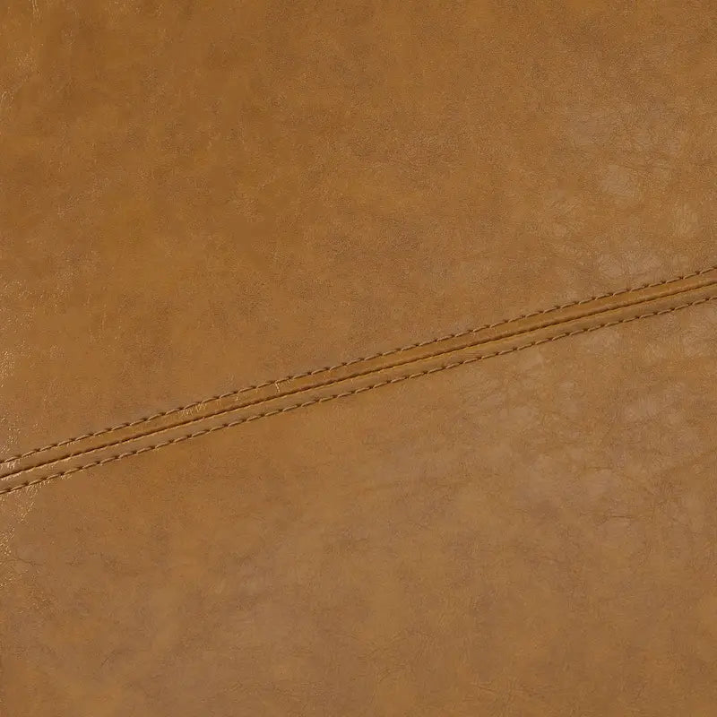 Ottomane aus Kunstleder und Massivholz, rechteckig, 127,8 cm B x 44,5 cm T x 45,7 cm H