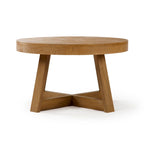 Runder Couchtisch aus massivem Kiefernholz 76,2 cm x 76,2 cm x 45,085 cm