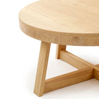 Runder Couchtisch aus massivem Kiefernholz 76,2 cm x 76,2 cm x 45,085 cm