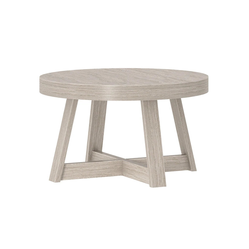 Runder Couchtisch aus massivem Kiefernholz 76,2 cm x 76,2 cm x 45,085 cm