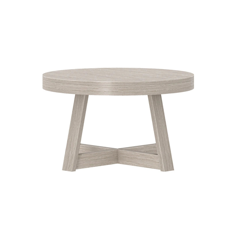 Runder Couchtisch aus massivem Kiefernholz 76,2 cm x 76,2 cm x 45,085 cm