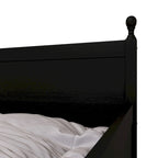 Tagesbett aus massivem Kautschukholz mit ausziehbarem Rollbett 42" B x 81" L x 43" H