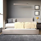 Tagesbett aus massivem Kautschukholz mit ausziehbarem Rollbett 42" B x 81" L x 43" H