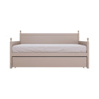 Tagesbett aus massivem Kautschukholz mit ausziehbarem Rollbett 42" B x 81" L x 43" H