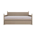 Tagesbett aus massivem Kautschukholz mit ausziehbarem Rollbett 42" B x 81" L x 43" H