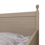 Tagesbett aus massivem Kautschukholz mit ausziehbarem Rollbett 42" B x 81" L x 43" H