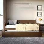 Tagesbett aus massivem Kautschukholz mit ausziehbarem Rollbett 42" B x 81" L x 43" H