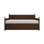 Tagesbett aus massivem Kautschukholz mit ausziehbarem Rollbett 42" B x 81" L x 43" H