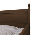 Tagesbett aus massivem Kautschukholz mit ausziehbarem Rollbett 42" B x 81" L x 43" H