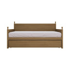 Tagesbett aus massivem Kautschukholz mit ausziehbarem Rollbett 42" B x 81" L x 43" H
