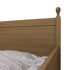Tagesbett aus massivem Kautschukholz mit ausziehbarem Rollbett 42" B x 81" L x 43" H