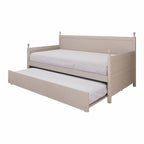 Tagesbett aus massivem Kautschukholz mit ausziehbarem Rollbett 42" B x 81" L x 43" H