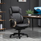 Ergonomischer Bürostuhl aus Mesh und Kunstleder mit Wippfunktion und Höhenverstellung, 158 kg Tragkraft