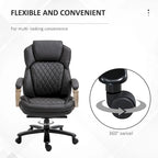 Ergonomischer Bürostuhl aus Mesh und Kunstleder mit Wippfunktion und Höhenverstellung, 158 kg Tragkraft