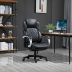Ergonomischer Bürostuhl aus Mesh und Kunstleder mit Wippfunktion und Höhenverstellung, 158 kg Tragkraft
