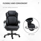 Ergonomischer Bürostuhl aus Mesh und Kunstleder mit Wippfunktion und Höhenverstellung, 158 kg Tragkraft