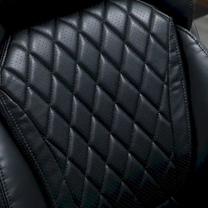 Ergonomischer Bürostuhl aus Mesh und Kunstleder mit Wippfunktion und Höhenverstellung, 158 kg Tragkraft