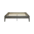 Bettgestell aus massivem Kiefernholz, Queen-Size, 209,5 cm L x 158 cm B x 35,5 cm H