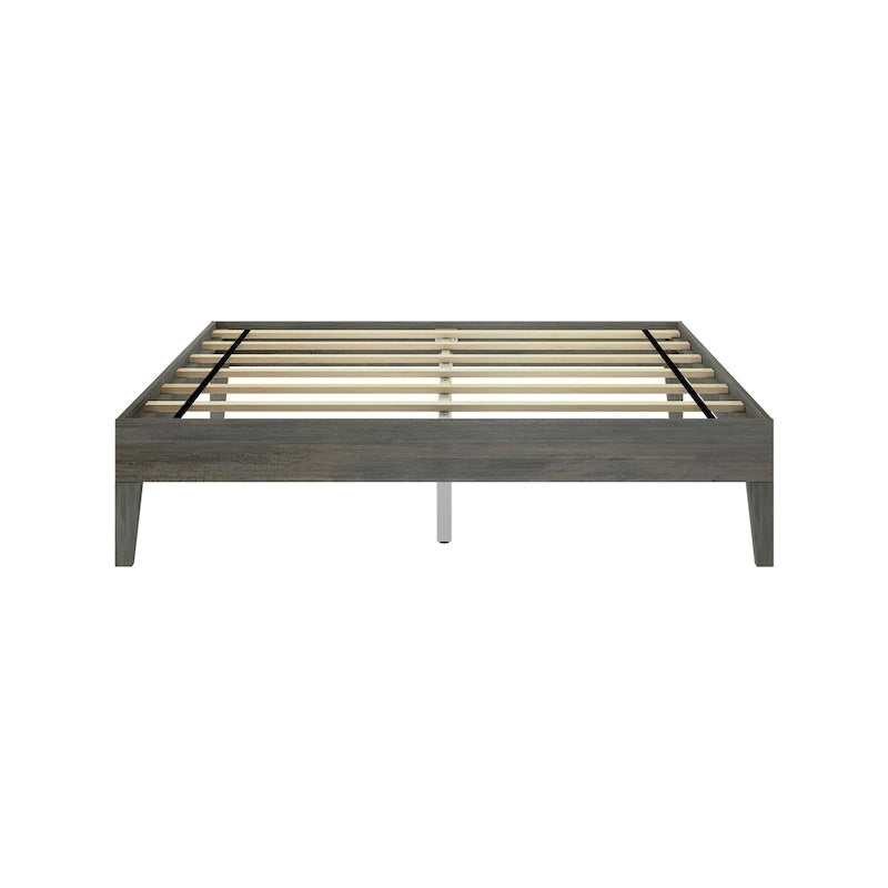 Bettgestell aus massivem Kiefernholz, Queen-Size, 209,5 cm L x 158 cm B x 35,5 cm H