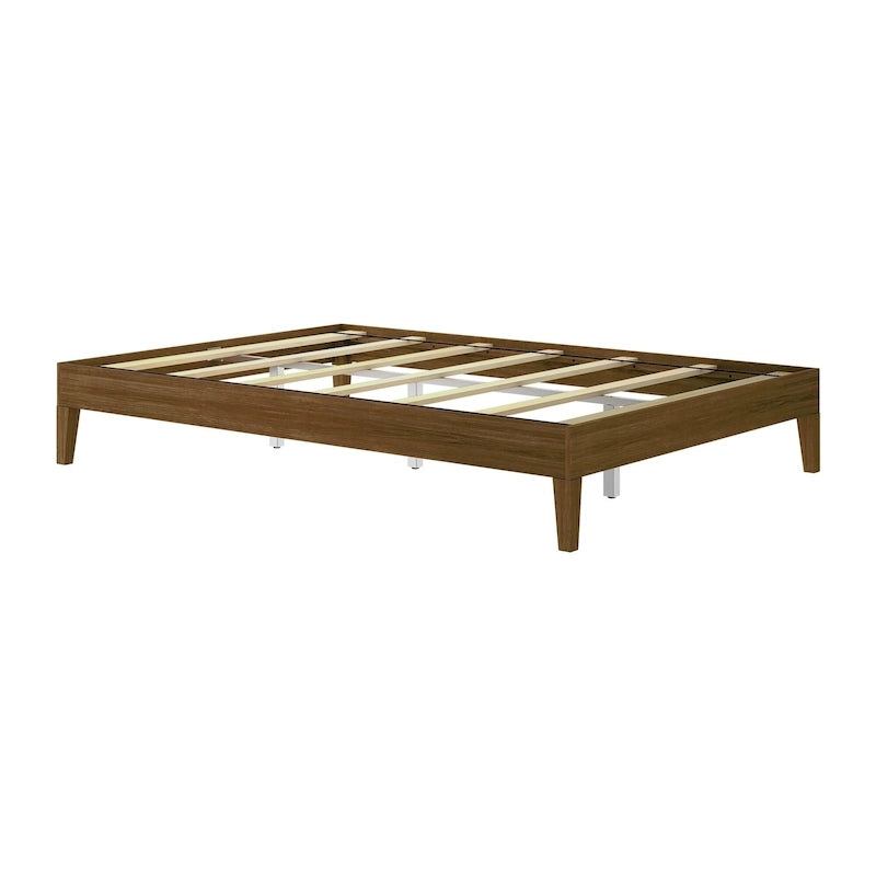 Bettgestell aus massivem Kiefernholz, Queen-Size, 209,5 cm L x 158 cm B x 35,5 cm H