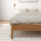 Bettgestell aus massivem Kiefernholz, Queen-Size, 209,5 cm L x 158 cm B x 35,5 cm H