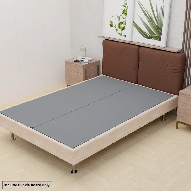 Stoff-Bettkastenauflage zur Matratzenunterstützung – geteiltes Design, 3,8 cm Profil