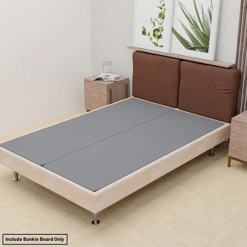 Stoff-Bettkastenauflage zur Matratzenunterstützung – geteiltes Design, 3,8 cm Profil
