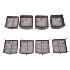 Schmuckschrank aus MDF und Samt, freistehend, mit Spiegel und 8 Schubladen, 42,9 cm B x 29,9 cm T x 101,1 cm H