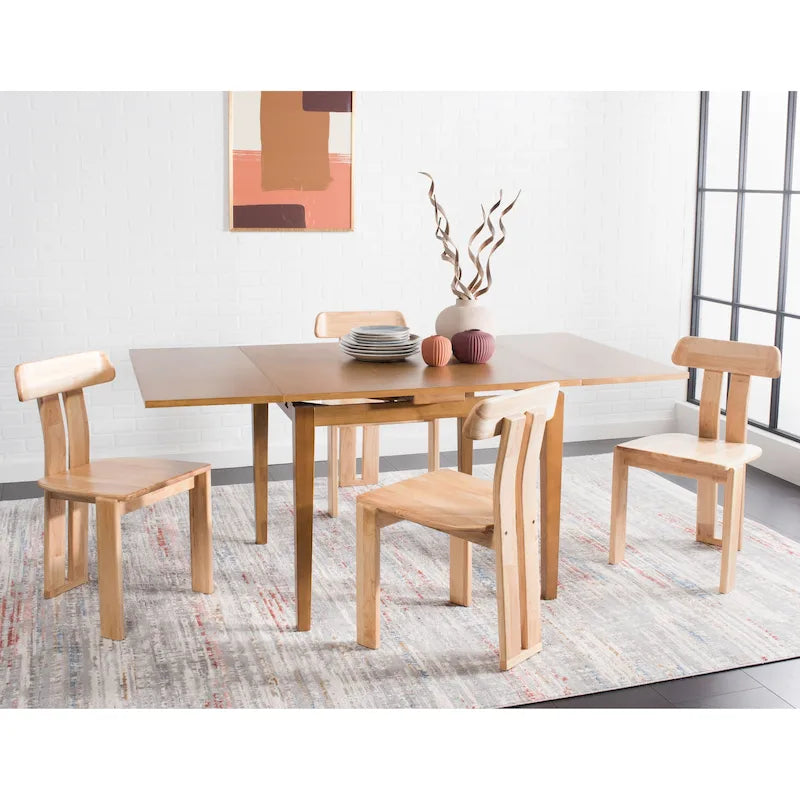 Esstischstuhl aus Massivholz im Mid-Century-Stil 48 cm B x 48 cm T x 81 cm H